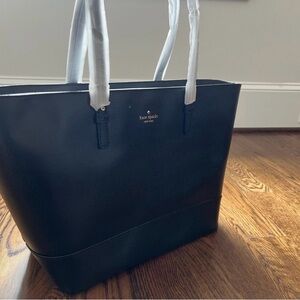 Kate Spade Black Leather Tote